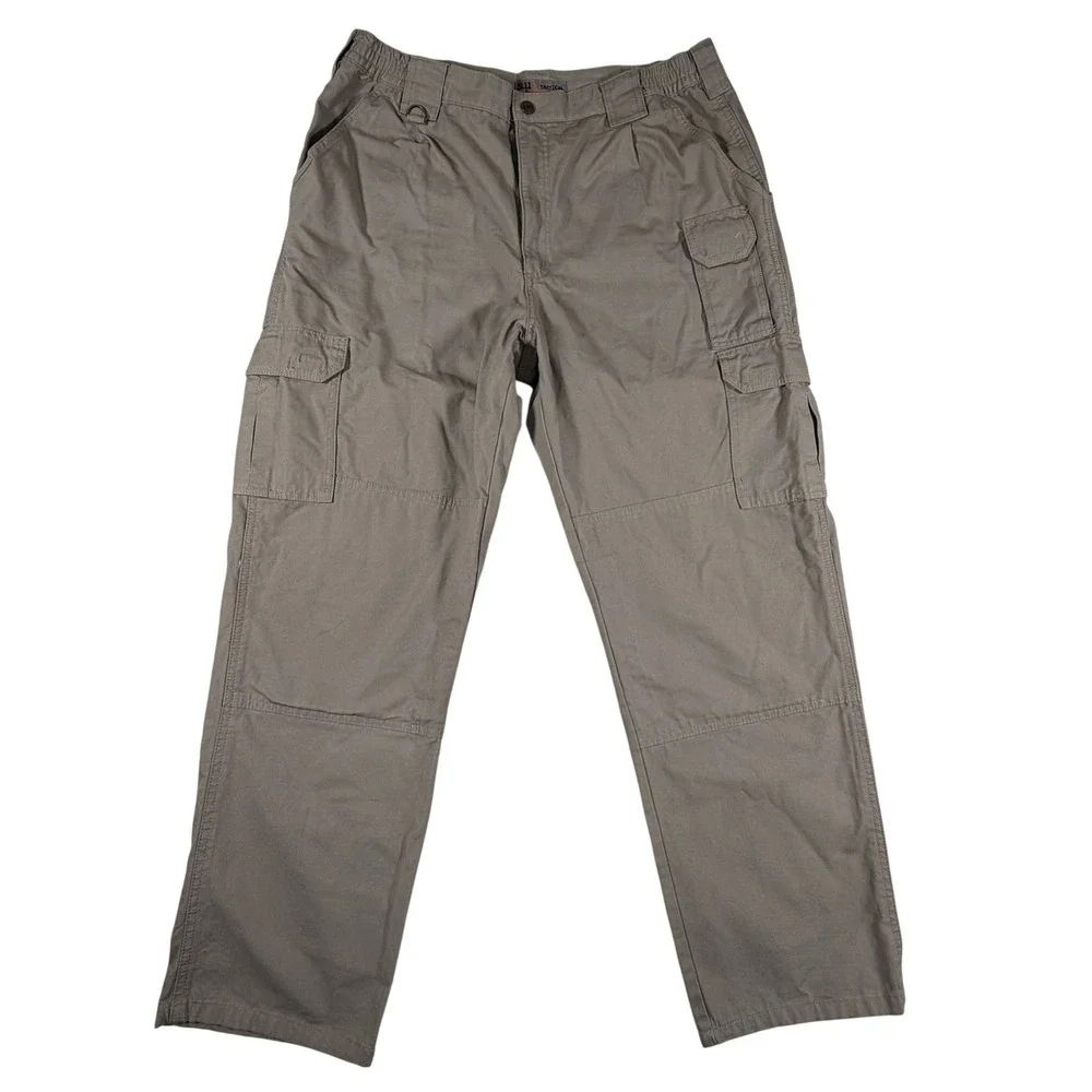 5.11 Tactical Series Mens 38x32 Khaki Tan Cotton Canvas‎ Utility Hiking Pants